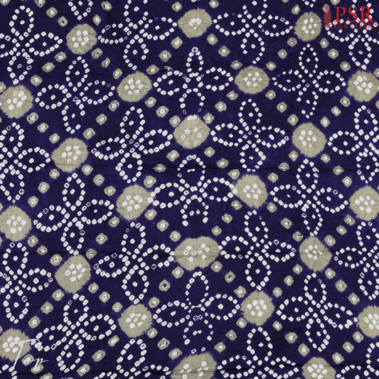 Indigo Blue Bandhini Dress Material
