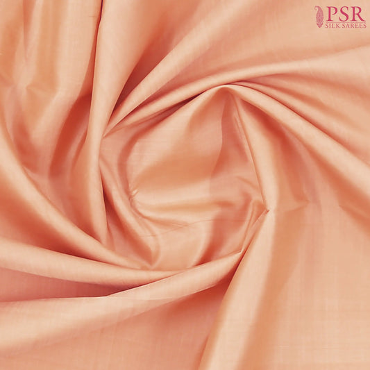 Pastel Saffron Kanchipuram Silk Saree