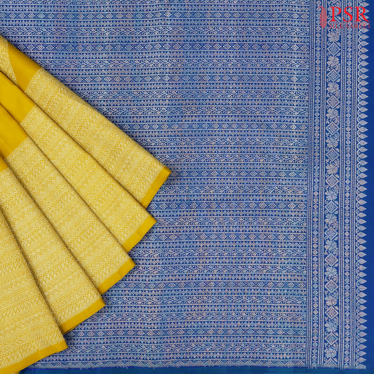 Tuscany Yellow Kanchipuram Silk Saree