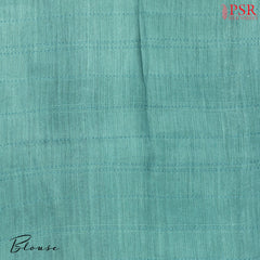 Dark Taupe Grey Munga Silk Saree