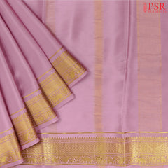 Light Onion Pink Mysore Silk Saree