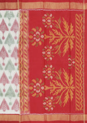 Pale Oak Patola Silk Cotton Saree