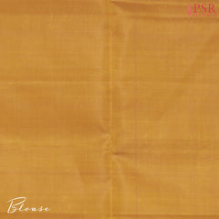 Mustard Yellow & Olive Soft Silk Saree