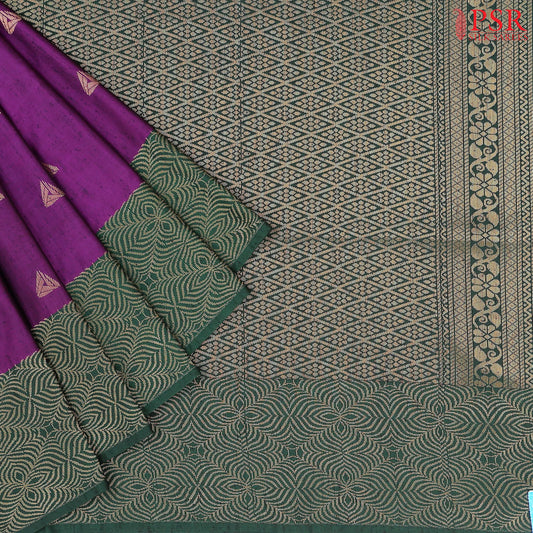 Vadamalli Purple Jute Art Silk Saree