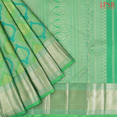 Heavenly Green Kanchipuram Tissue Silk Saree