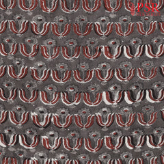 Dark Taupe Ajrakh Print Running Material