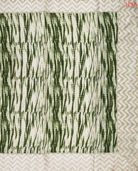 Beige & Olive Green Semi Dupion Embroidery Saree