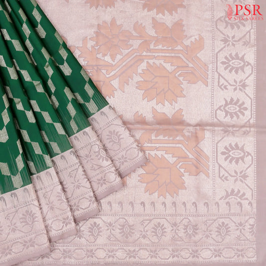 Dark Green Soft Silk Saree