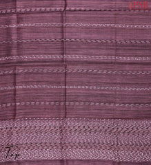 Sangria Purple Tussar Silk Dress Material