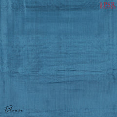 Peacock Blue Banaras Tussar Silk Saree
