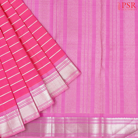 Barbie Pink Kanchipuram Silk Saree