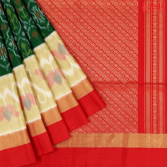 Dark Green Soft Silk Saree