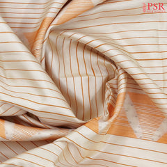 Cream Beige Soft Silk Saree