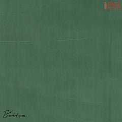 Beige & Basil Green Tussar Silk Dress Material