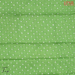 Light Green Bandhini Dress Material