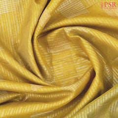 Ginger Yellow Kora Soft Silk Saree