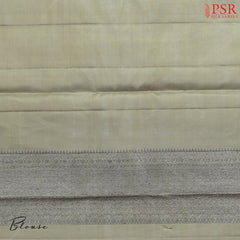 Olive Grey Kanchipuram Silk Saree