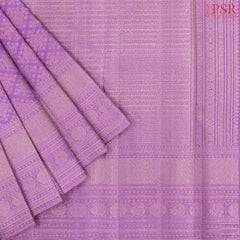 Orchid Purple Kanchipuram Jacquard Silk Saree