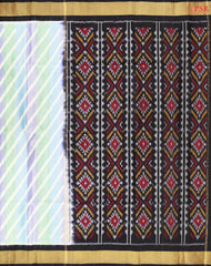 Pastel Tricolor Pochampally Soft Silk Saree