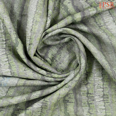 Asparagus Green Linen Saree