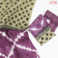 Sunset Purple Cotton Dress Material