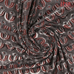 Dark Taupe Ajrakh Print Running Material