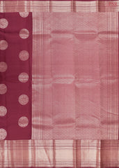 Rich Maroon Kanchipuram Silk Saree
