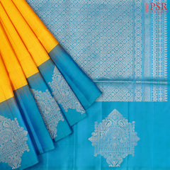 Marigold Yellow Soft Silk Saree