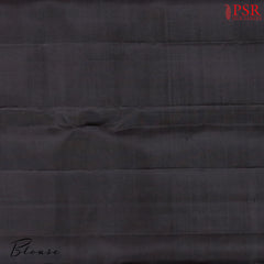 Black Kanchipuram Jacquard Silk Saree