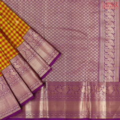 Red & Olive Fancy Kanchipuram Silk Saree