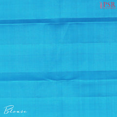 Chintamani Blue Kanchipuram Jacquard Silk Saree