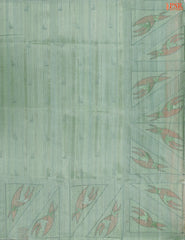 Eton Green Kosa Embroidery Saree