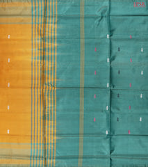 Mustard Yellow Vazhainaar Silk Saree