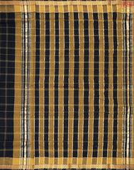 Black Mangalagiri Cotton Saree