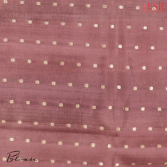 Dark Mauve Kora Banaras Silk Saree