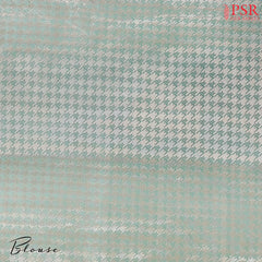 Aqua Pearl Banaras Silk Saree