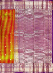 Red & Olive Fancy Kanchipuram Silk Saree
