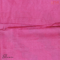 Deep Pink Banaras Tussar Silk Saree