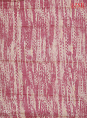 Onion Pink Tussar Silk Dress Material