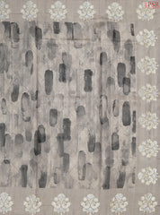 Fossil Grey Semi Tussar Saree