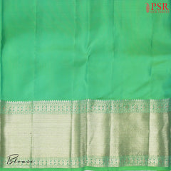 Heavenly Green Kanchipuram Tissue Silk Saree