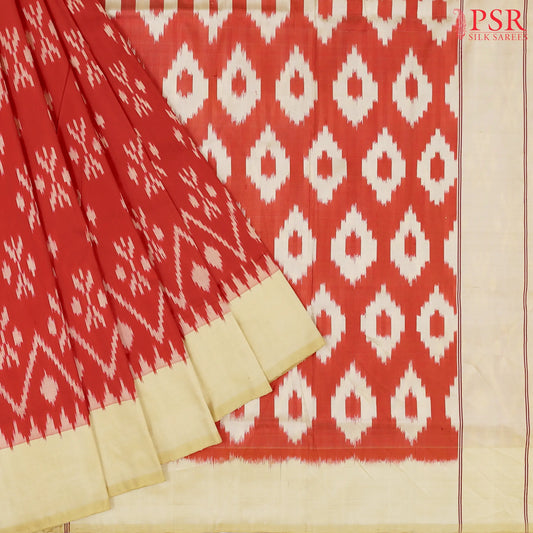 Red Pochampally Silk Saree