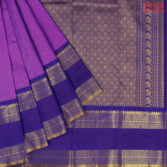 Purple Kanchipuram Silk Saree