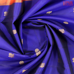 Berry Blue Nine Yards Half Fine Silk Saree