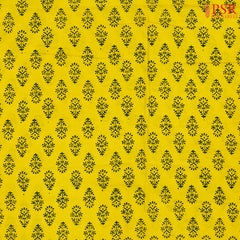 Yellow Cotton Print Running Material