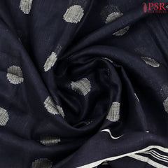 Black Linen Saree