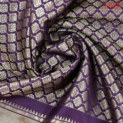 Grape Purple Kanchipuram Silk Saree