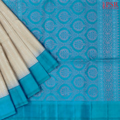 Pastel Grey Soft Silk Saree