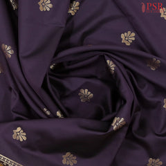 Aubergine Purple Soft Art Silk Saree