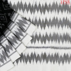 Black Pochampally Soft Silk Saree